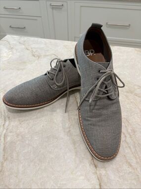 BP. Nordstrom Men’s Grey Canvas Casual Oxford Derby Shoes Size 11